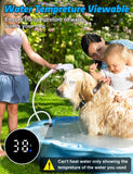 innhom Portable Camping Shower, 6000mAh Rechargeable Camp Shower Pump with LED Display, IPX7 Waterproof & 2 Spray Modes Electric Outdoor Shower for Hiking, Travel, Pet Bathing and Car Washing, White
