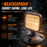 LED ENERGY PLUS Remote Outdoor Emergency Light Head – Single Head LED Lamp, Weatherproof Emergency Exit Lighting – 3.6V OR 9.6V Volts, 1.7 Watts (12 Pack)