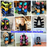 Weight Rack for Dumbbells, 4 Tiers A-Frame Dumbbell Rack Stand Only for Home Gyms Workout (Dumbbells not include)