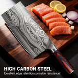 Nanbone Meat Cleaver Knife Ultra Sharp Kitchen Knife 8 Inch, High Carbon Stainless Steel Butcher Knife with Wooden Handle, Chinese Cleaver for Meat Cutting Vegetable Slicing Perfect Birthday Gifts