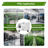 Industrial Ultrasonic Humidifier, AC 110V 300W Agricultural Ultrasonic Humidifier Atomizer 3kg/h with LED Display for Warehouse Workshop Vegetable Fresh