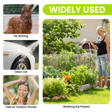 Aybvouy Portable Shower for Camping, 6000mAh Rechargeable Electric Outdoor Camping Shower Pump with LED Display, 4 Spray Modes, IPX8 Waterproof for Hiking, Travel, Car Washing & Pet Bath