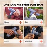Sharper Image Powerboost Move Aero [New 2026 Version] Mini Deep Tissue Percussion Massage Gun| Muscle Recovery & Pain Relief Massage Tool| Full Body Back & Shoulder Massager| Travel Gift for Men Women