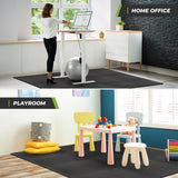 ZENY Puzzle Exercise Mat Gym Flooring Mat Interlocking Foam Mat 24 Tiles 3/4'' Extra Thick Floor Mats Exercise Equipment Mat Baby Play Mat 96 SQ. FT, Black ZENY