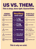 VeryVery Good Tea Sleep Tea, Vanilla Taro Instant Sleep Tea Sachets, Chamomile & 2mg Melatonin, Restful Sleep Support, No-Steep Dissolving Tea Crystals, Hot or Cold Drink Mix, No Tea Bags, 16 Count