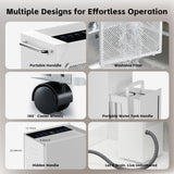 Uthfy 5500 Sq.Ft Dehumidifiers for Home and Basement, Max 100 Pint/Day Dehumidifier with Drain Hose, 24 H Timer & Child Lock, LED Panel, Ultra Quiet, whole house dehumidifiers for home, Bedroom