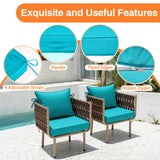 24X24-2set,Outdoor Chair Cushions, 30D High-Density Foam Patio Chair Cushions