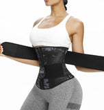 ANGOOL Neopren Waist Trainer For Women,Workout Plus Size Trimmer Belt Sauna Sweat Corset Cincher With Zipper M Camo