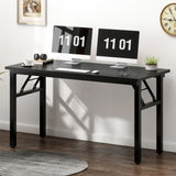 Desk Office Desk 47 inches Folding Table with BIFMA Certification Computer Table Workstation No Install Needed