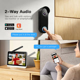 Wireless Doorbell Camera with 7" Touchscreen Monitor, 1080P Video Door Phone Intercom System 2.4G/5G WiFi, PIR Motion Detection, Local Storage, No Monthly Fee, 2-Way Audio, Night Vision, App Control