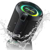 OHAYO 40W Wireless Portable Bluetooth Speaker with Lights, IPX7 Waterproof, Stereo Loud Sound, RGB Lights,TWS Pairing, AUX&TF-Card in, for Home/Party/Travel/Outdoor/Beach OHAYO