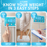 JJ CARE Medical Scale (660 lbs) - Professional Grade Body Weight Scale. Easy-to-Read LCD Display | Heavy-Duty Wrestling Scale for Home, Gym, Hospital, Physicians and Clinical Use