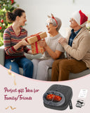THERAZZAGGE Shiatsu Foot Massager with Heat, Heated Foot Massager for Neuropathy, Foot Warmer, 2 Heat Levels, Remote Control