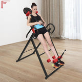 Dodoam Foldable Inversion Table for Home, 4-Position Inversion Rack with Safety Belt & Anti-Slip Foot Pads, Adjustable Height 51-61" for Men & Women