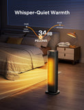 PELONIS Oscillating Ceramic Tower Indoor Space Heater for Home with Oscillation, Programmable Thermostat & ECO Mode, 12H Timer & Remote Control, Safety Protection, 23 Inches, 1500W, PHF15RSAPH23