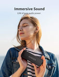 Anker Soundcore 2 Portable Bluetooth Speaker with 12W Stereo Sound, Bluetooth 5, Bassup, IPX7 Waterproof, 24-Hour Playtime, Wireless Stereo Pairing, Speaker for Home, Outdoors, Travel Anker
