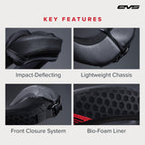 EVS Sports R2 Neck Support | Karting, Motocross & Off-Road | Lightweight Impact Foam | Black | Youth