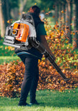 HTK 63 CC Gas Backpack Leaf Blower - 2-Stroke Engine, High-Velocity 665 CFM, Ergonomic Design, Low Vibration