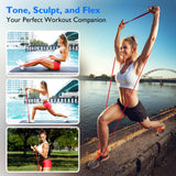 FitBeast Resistance Bands Set, 5 Different Levels, Pull Up Assist Bands for Strength Training, Powerlifting, Muscle Toning, Mobility Exercises, Full-Body Workout (Vibrant 5-125 lbs)