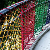 ZXHKZDX Child Safety Net, Balcony Protection Net, Partition Decorative Fishing Net, Durable Nylon Net Braided Rope Net, Playground Ceiling Fence Ladder Railing Net(5x6m)