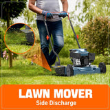 SENIX 17-Inch 26.5 cc Gas Weed Wacker, 20-Inch 144 cc 4-Cycle Gas Lawn Mower, 26.5cc Gas Leaf Blower and 16" Corded Chainsaw Kit