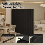 Portable Folding Room Dividers - Black Privacy Partitions for Dorms, Offices, Studios & Exhibits - Easy Setup & Storage, Ideal Space Separator for Enhanced Privacy