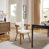 Art Leon Mid Century Modern Accent Chair 360° Swivel Desk Armchair White