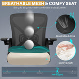 FelixKing Office Chair - Ergonomic Desk Chair Breathable Mesh Task with Wheels and Lumbar Support Home Desk Office Chairs with Flip up Armrest Rolling Swivel for Home Computer Black Pack of 10