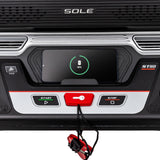 Treadmill Exercise Machine by Sole Fitness, Home Workout Equipment for Low-Impact Cardio, Slat Belt Design for Realistic Running Experience, Touch Screen, and Bluetooth (Sole ST90)