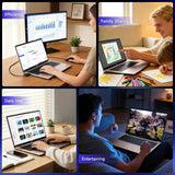 NIMO 17.3" FHD Gaming Laptop, AMD Ryzen 5 6600H (Beat i7-1165G7, 6-Core up to 4.5GHz) 16GB DDR5 RAM 512GB SSD, Radeon 660M Graphics 100W PD Backlit Keyboard Fingerprint Computer for Student & Business
