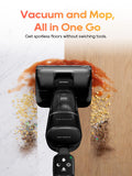 DREAME Aero Wet Dry Vacuum Cleaner, All-in-ONE Vacuum Mop for Wet & Dry Messes, 0 Hair Residue Great for Pet Owners, One-Press Self-Clean, 180° Lie Flat, 35mins Runtime for Hard Floor Cleaning