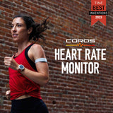 COROS Heart Rate Monitor, Comfort, Easy to wear, Auto-wear Detection, Advanced Sensor, Precise Data, Bluetooth, 38 Hours Battery Life, Connects up to 3 Devices at Once, for Run and Bike-Orange