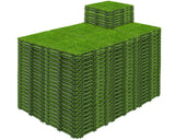 Mapleyard 108 PCS Interlocking Artificial Grass Tiles Turf Squares Outdoor