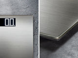 Soehnle Digital Personal Scale Style Sense Safe 300 – High Precision Bathroom Scale with XXL Stainless Steel Surface, Anti-Fingerprint, Auto On/Off, Large LCD Display, 180kg Capacity