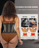 FeelinGirl Workout Waist Cincher Trainer Corset Shaper Tummy Slimmer Plus Size Belly Band for Women Black XS