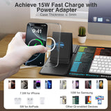 Wireless Charging Mouse Pad with Foldable Phone Holder, 31.5"x15.8" in