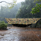 Night Cat Camping Hammock Tent: Lightweight Portable 4 in 1 Hammock with Rain Tarp and Mosquito Net for Hiking Jungle Outdoor Camouflage