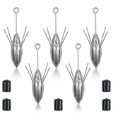 Fishing Weight Long Tail Fishing Weights Fishing Equipment Saltwater Surf Casting Sinkers for Ocean Sea Sand 3oz-7oz AGOOL