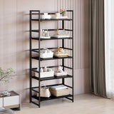 Multifunctional Folding Bookshelf, No-Assembly Plant Stand Storage Rack Shelves for Home Office