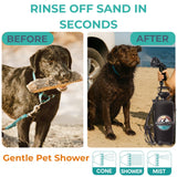 Pressurized Camping Shower (8L/2.1 Gal) – Portable Beach Shower for Surfing, Camping & Van Life – Outdoor Rinse Kit with Hand Pump & 10 Spray Modes – Portable Water Sprayer Pets & Gear | AVANTI CAMP