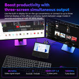 Tylvx Mini PC 5.7" Touchscreen Handheld Computer, 8GB RAM 256GB SSD, N95 up to 3.4GHz, Win 11, Backlit Keyboard, WiFi6 BT5.2, Dual Type-C, HDMI 2.1 DP, Small Portable PC
