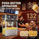40Oz Countertop Commercial Popcorn Machine, Black Tabletop Popper Maker