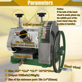 HayWHNKN Manual Sugar Cane Juicer 3 Rollers Sugar Cane Juice Extractor Sugarcane Press Juicer 2.36IN Inlet High Juicing Rate Sugarcane Press Machine with 2 Peeling Knives, 10.6IN Crank Wheel