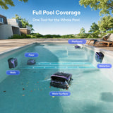 Beatbot Sora 70 Pool Vacuum Robot, 360° Top-to-Bottom Cleaning, Smart Surface Parking, 6L Capacity, 6800GPH Super Power for Above & In-Ground Pools Up to 3,200 sq. ft, Lavender Purple