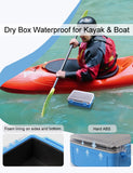 Beoccudo Large Waterproof Dry Box Waterproof Containers, Watertight Boat Storage Boxes Drybox Storage Case for Kayaking, 8.9" L X 6.4" W X 3.2" H