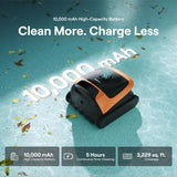 Beatbot Sora 30 Pool Vacuum Robot, 4-in-1 Cleaner with Shallow-Area Cleaning, 6800GPH Power, Smart Surface Parking, 5L Capacity for Above & In-Ground Pools Up to 3229 sq. ft, Vibrant Orange