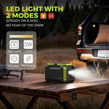 MARBERO Portable Power Station 150Wh Camping Solar Generator Laptop Charger Power Bank with AC Outlet 110V 150W Peak with 4*USB, 4*DC Ports, LED Flashlights for CPAP Home Camping Hurricane Emergency