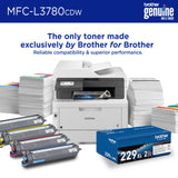 Wireless Digital Color All-in-One Printer with Laser Quality Output, Single Pass Duplex Copy & Scan | Includes 2 Month Refresh