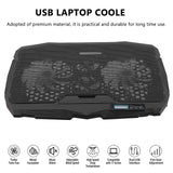 Laptop Cooling Pad Stand with Adjustable Fan Speed and RGB Lighting