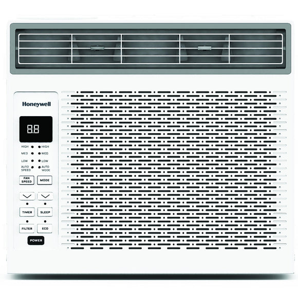 6,000 BTU Digital Window Air Conditioner, Remote, 4 Modes, Eco, 250 sq ft Coverage Honeywell